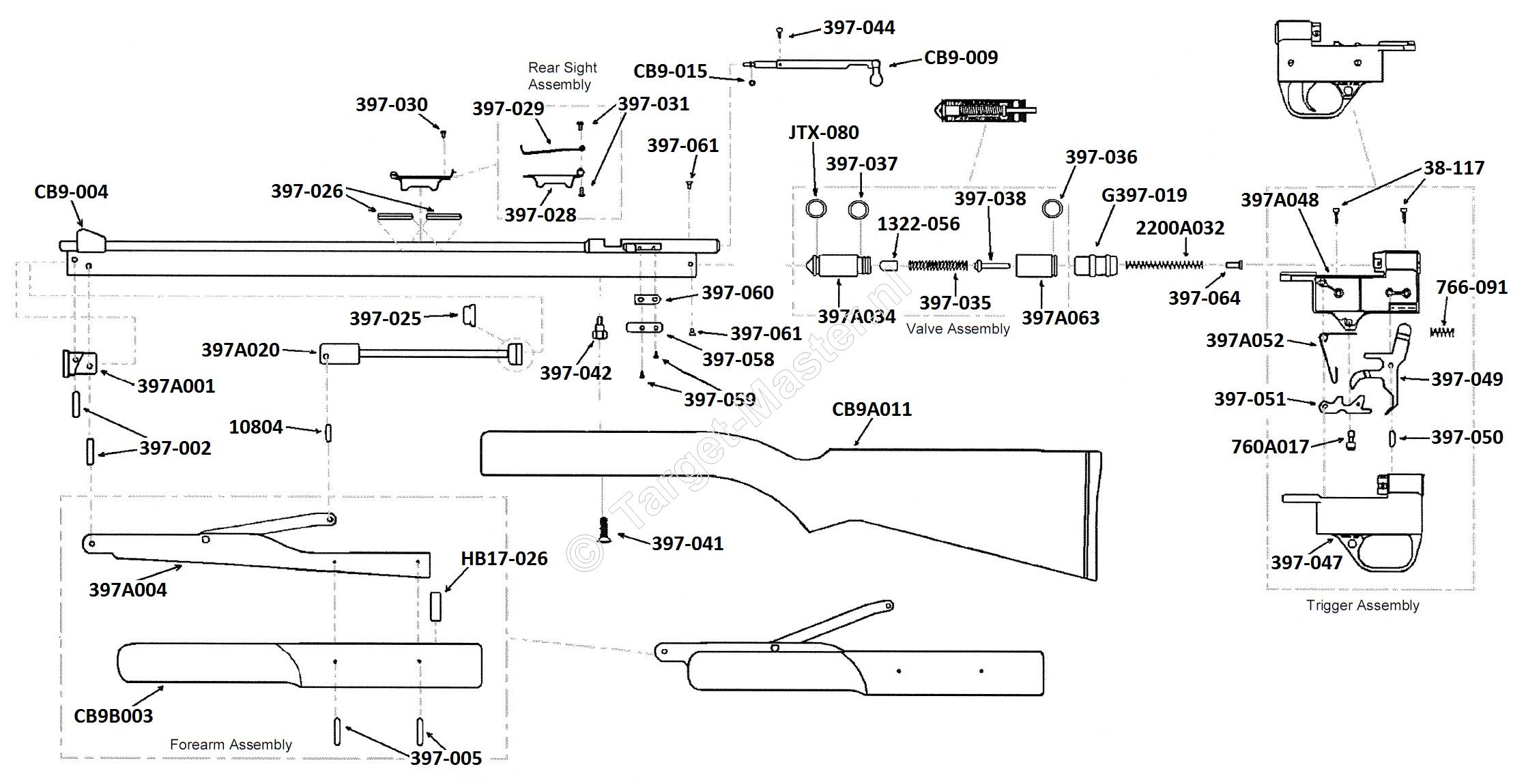 CB9, Parts Drawing Sheridan Blue Streak CB9